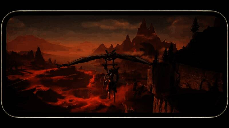 多人合作狩猎场景，四名不同装备风格的猎人围攻一头双足飞龙，团队配合默契