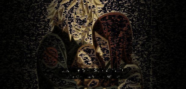 水门与玖辛奈背对鸣人，双臂张开守护着婴儿，九尾的利爪即将落下