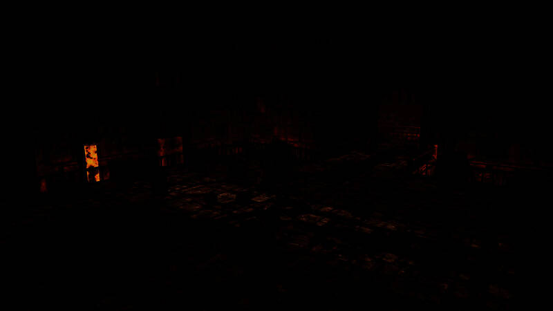 角色站在祭坛前进行升级的画面，周围漂浮着符文光效，界面显示力量、敏捷等属性提升选项