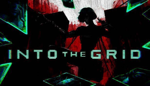 《深入矩阵》游戏主界面展示，赛博朋克风格的UI设计搭配霓虹色调，主角站在数据流构成的城市之上，背景为巨大的矩阵网络