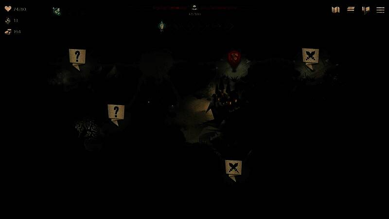 游戏结局分支界面，三条不同路径延伸至黑暗深处，象征不同命运选择