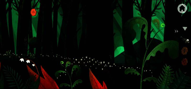 绿色猪笼草张开叶片，等待玩家投入石块碎片