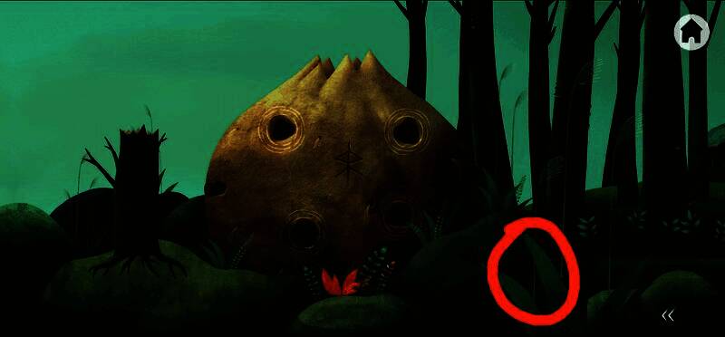 壁虎趴在石头上，等待玩家点击拾取