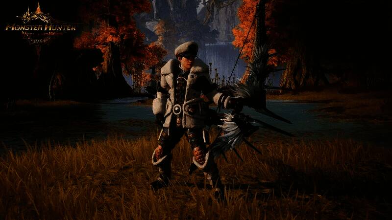 角色在营地休息，篝火旁整理装备，氛围温馨