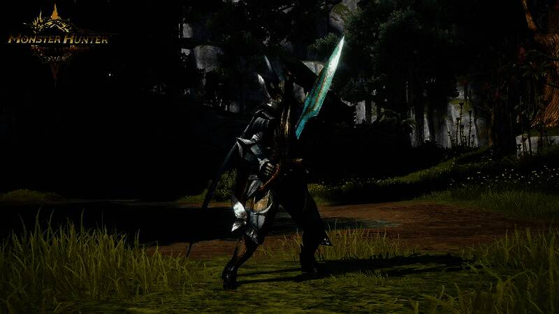 雪原区域，冰牙龙在风雪中现身，环境与怪物设计高度融合