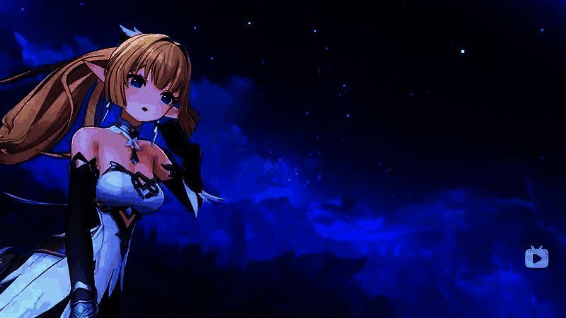 西芙莉雅在游戏中与主角互动的剧情画面，两人站在星空下交谈，氛围温馨