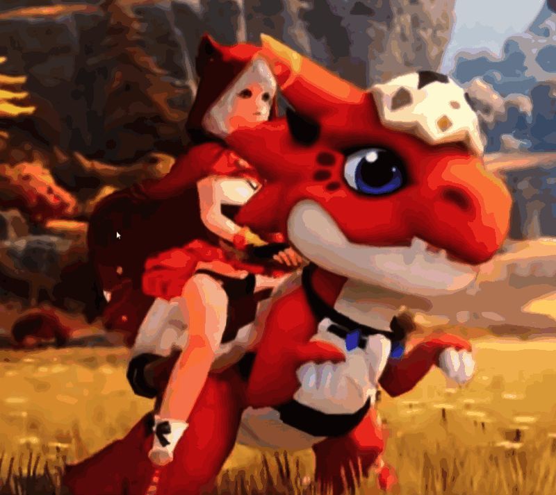 机甲暴龙宠物展示，全身覆盖金属装甲，双眼散发红光，充满未来科技感