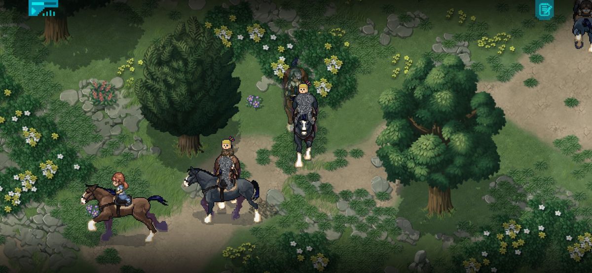 主角被从马上拉下