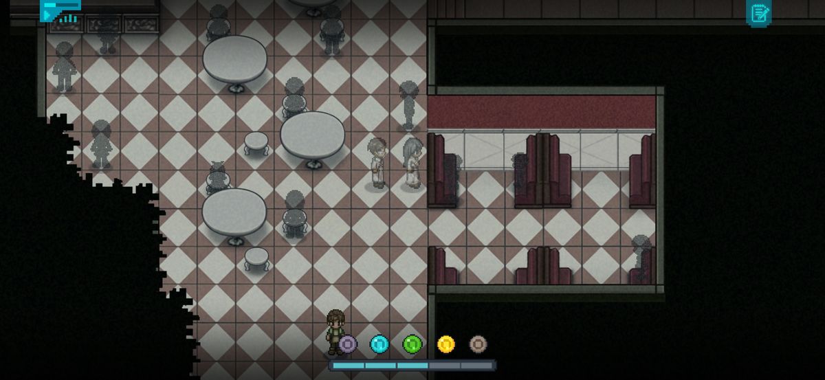 River从电影院走出，玩家准备跟随进入