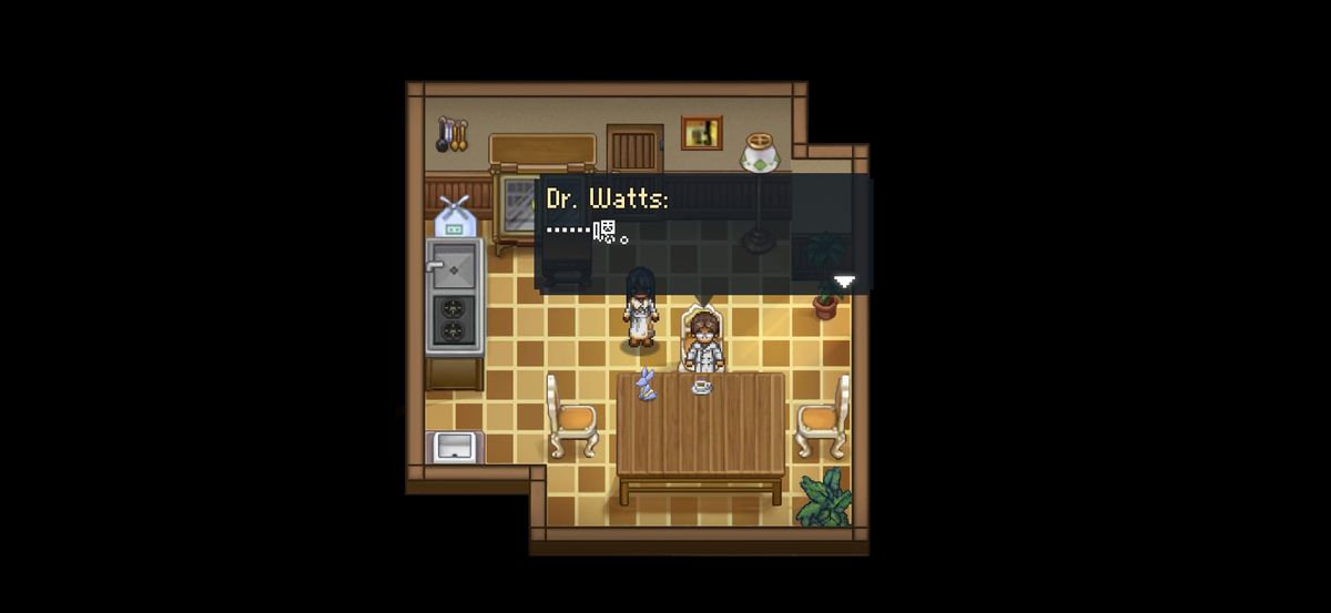 主角与Liky在病房外对话的场景