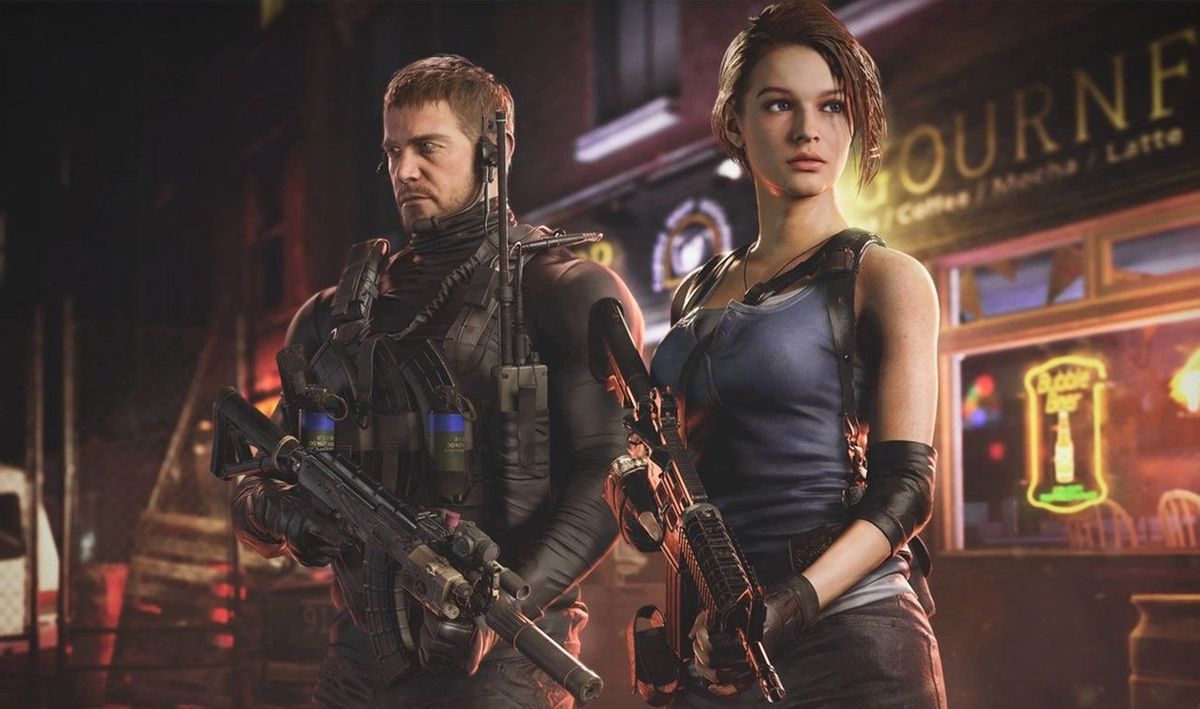 《生化危机9》概念图显示一座阴森岛屿，建筑上可见西里尔字母标识，氛围诡异