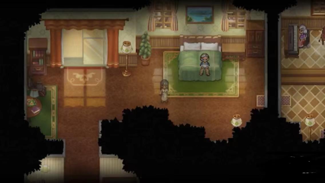 阳台角落中科林静坐的身影，背景为黄昏天空