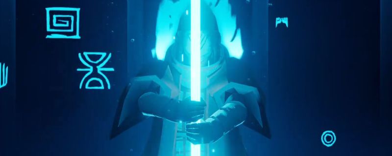 《海之剑》极速冲浪者成就图标展示，蓝色海浪环绕利剑，象征高速通关的荣耀