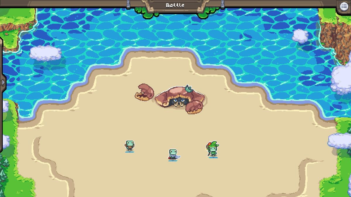 战斗场景截图，多只青蛙同时释放技能，火球与闪电交织，特效华丽但不失清晰度