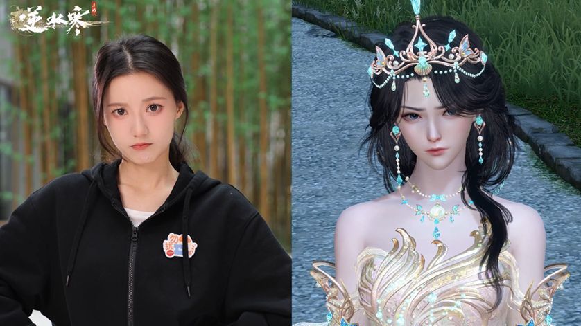 玩家使用AI剧组功能将现实动作映射到游戏角色上，生成流畅的武侠风格动画片段