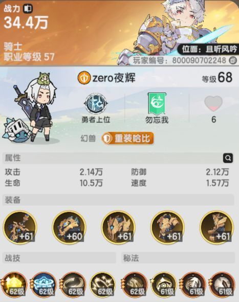 技能搭配界面显示第二名配置，重点突出嘲讽与反击之剑的联动效果