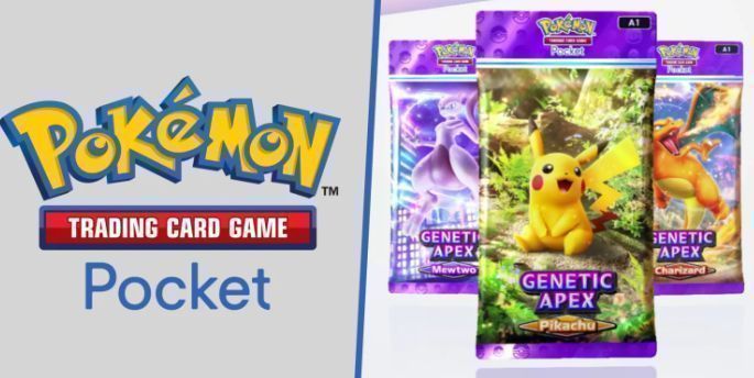 《宝可梦集换式卡牌Pocket》全球收益趋势图，显示收入曲线快速上升