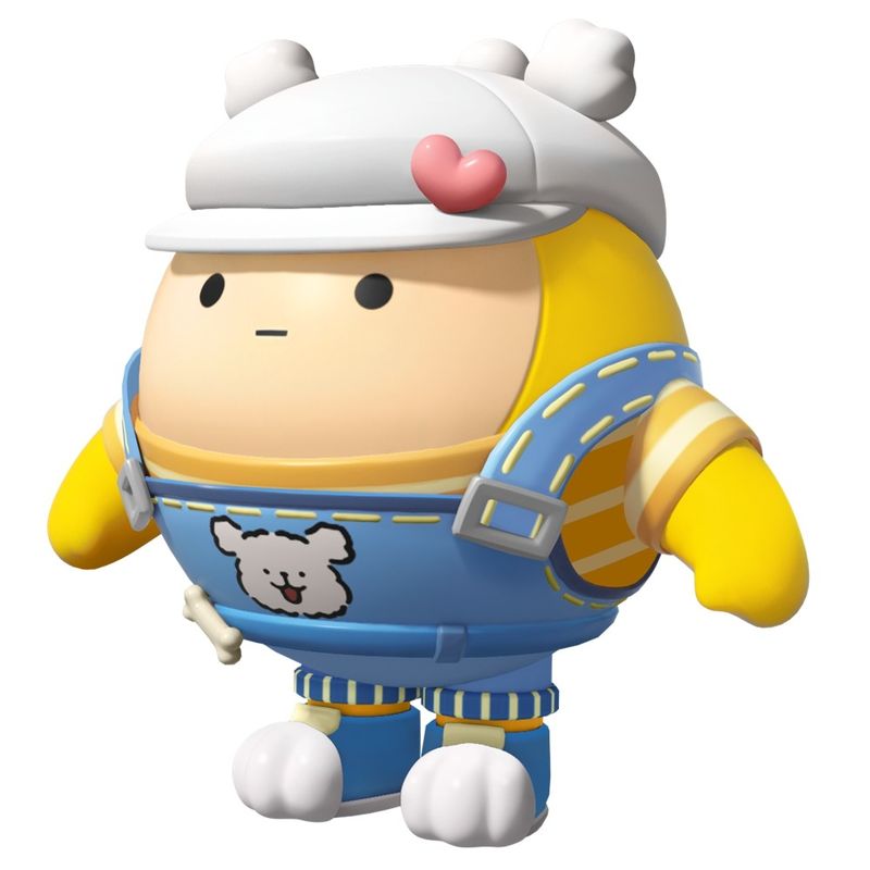 免费联动外观「线条小狗套装」展示，整体风格简约又可爱