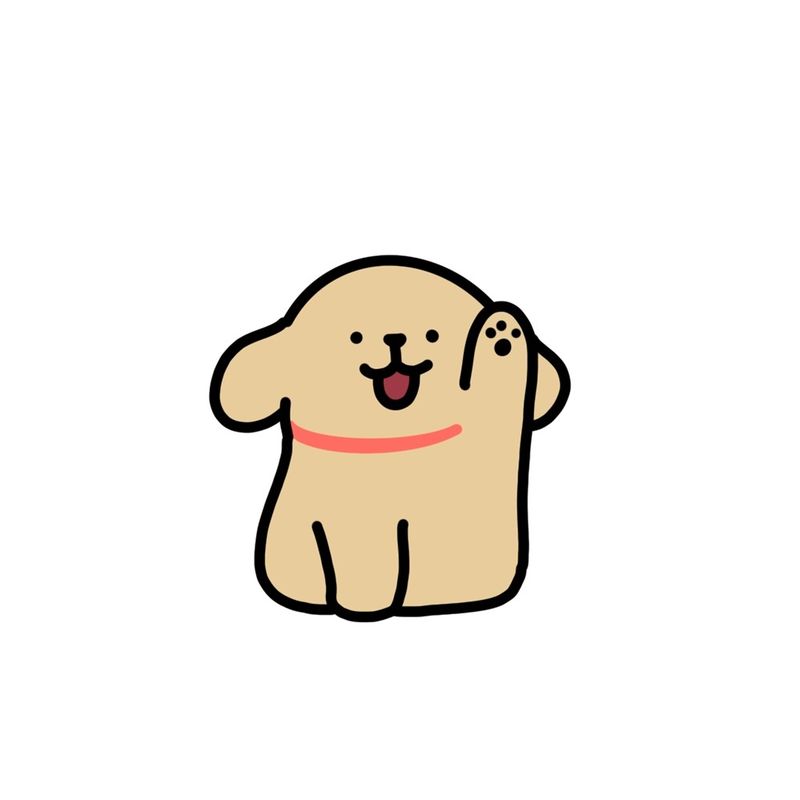 联动表情「小金毛举爪」动态示意，动作俏皮生动