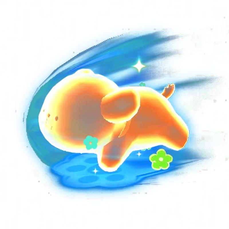 决战技外观「幽魂追踪·小金毛」技能释放特效展示