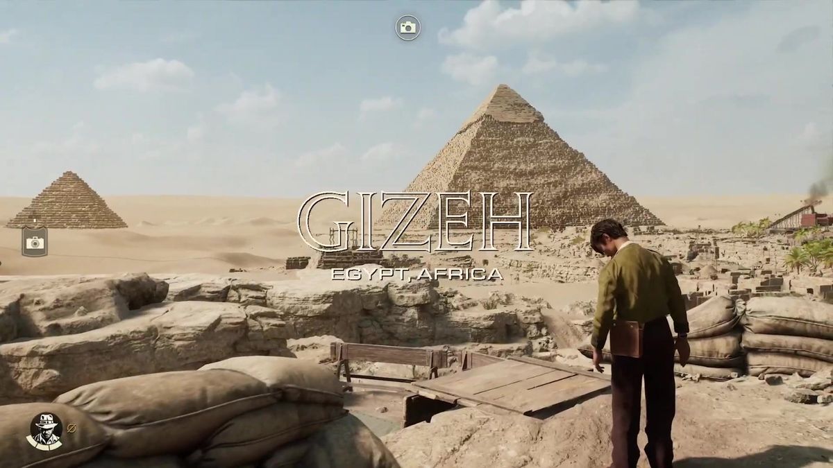 琼斯站在祭坛前凝视神秘圆盘，象征‘古老之圈’核心线索，剧情氛围浓厚