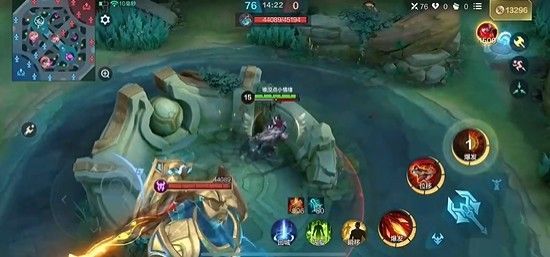 格兰杰贴近墙体释放三技能，角色瞬间穿越障碍物，留下残影特效