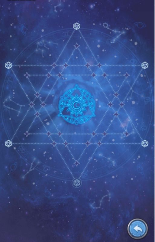 星象共鸣界面展示，多个星座图案环绕中心角色，已激活的星座发出金色光芒