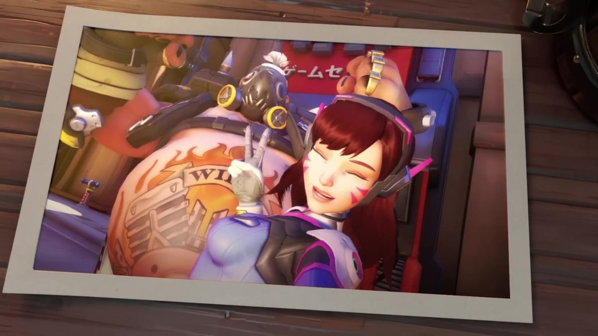 视频截图：经典模式中源氏高速突进，释放龙刃斩击敌方士兵