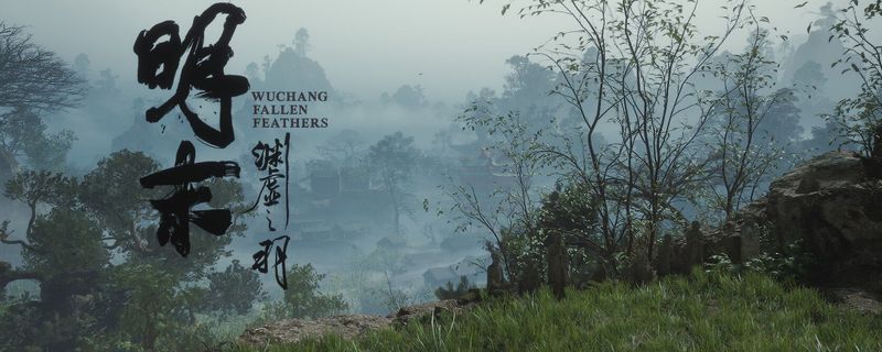 《明末：渊虚之羽》游戏中角色手持黄金权杖释放法术的场景，背景为古都遗迹，光影效果华丽