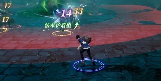 地图局部截图，显示复杂通道结构，红色箭头标注推荐行进路线，部分区域标有危险警示符号