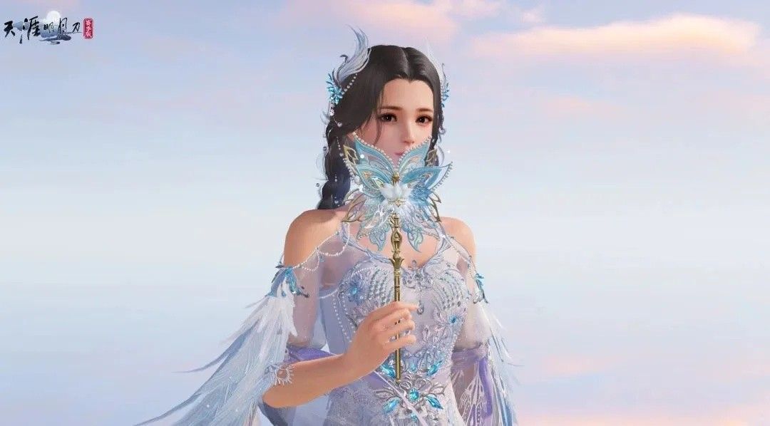 单手持仙女棒，光影柔和，角色姿态优雅