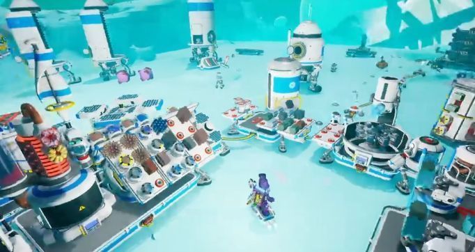 玩家在基地整理物资，背包中显示炸药、氢气、氮气、石墨和EXO芯片等任务所需材料