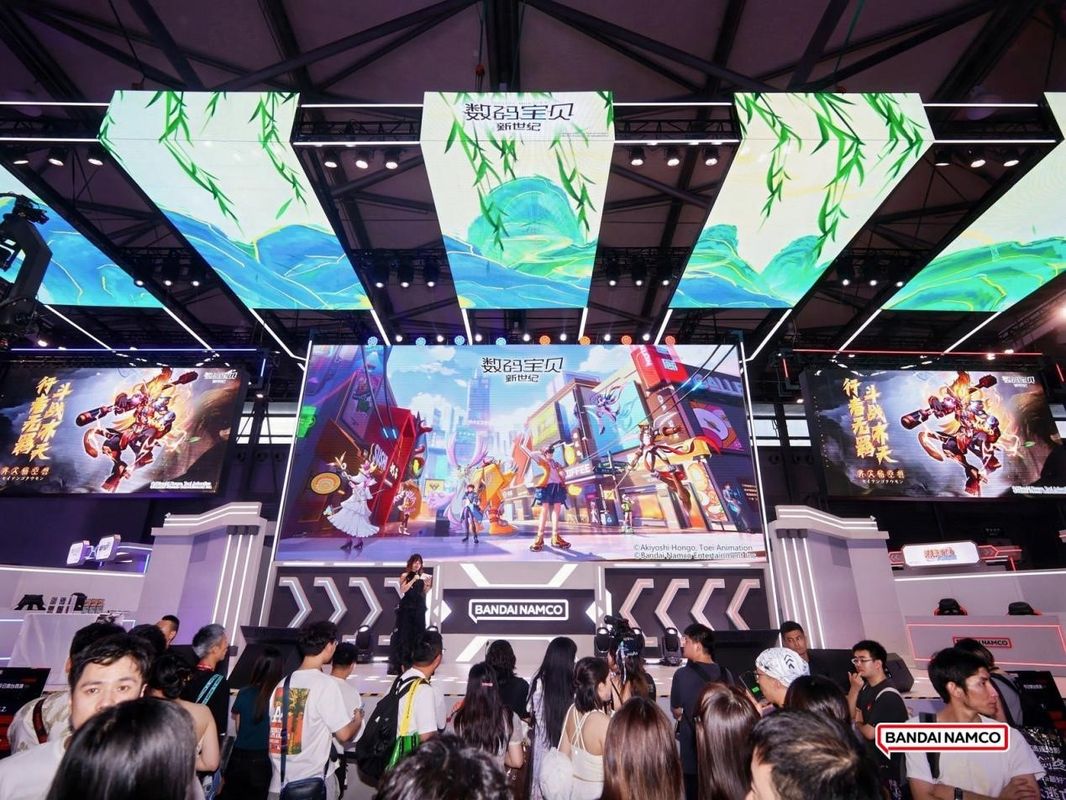 《数码宝贝：新世纪》展区展示新数码兽齐天悟空兽立绘，科技感十足