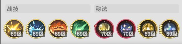 术士主C技能配置图，展示多元素技能组合，体现高爆发与元素联动特性