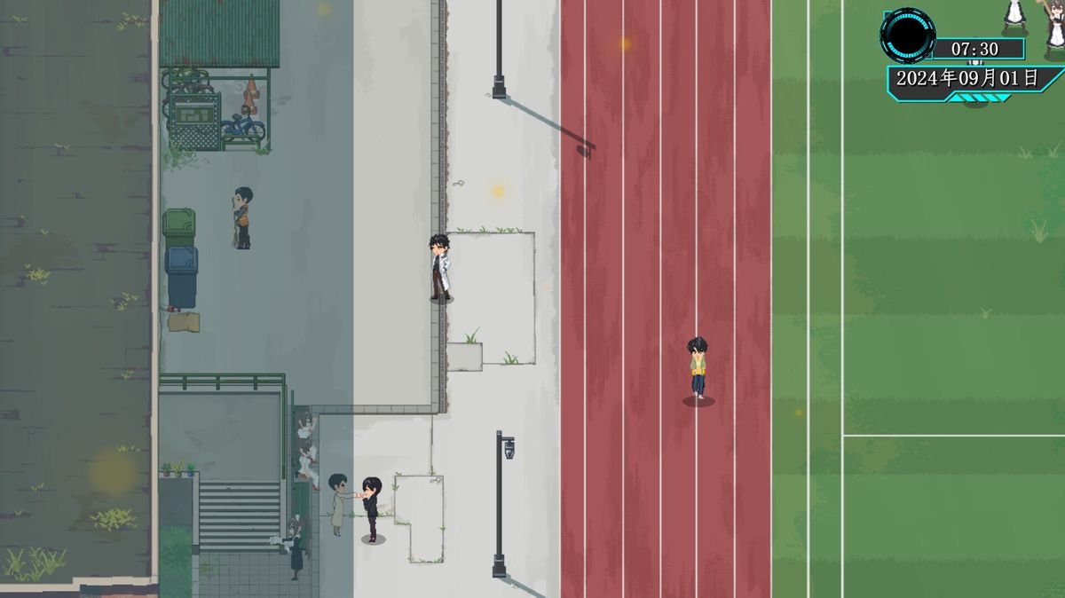 战斗场景截图，主角使用自制武器对抗变异生物，画面带有轻微晕染与动态模糊效果