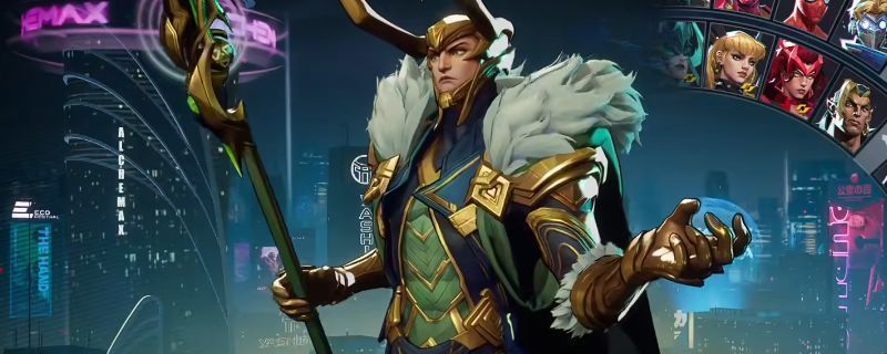 《漫威争锋》中洛基释放分身技能的战斗画面，角色站在队友附近，多个幻影分身分散在周围，营造出真假难辨的视觉效果