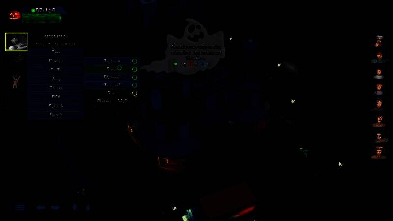 疯人院长廊，墙壁渗血，轮椅自动移动，充满心理压迫感