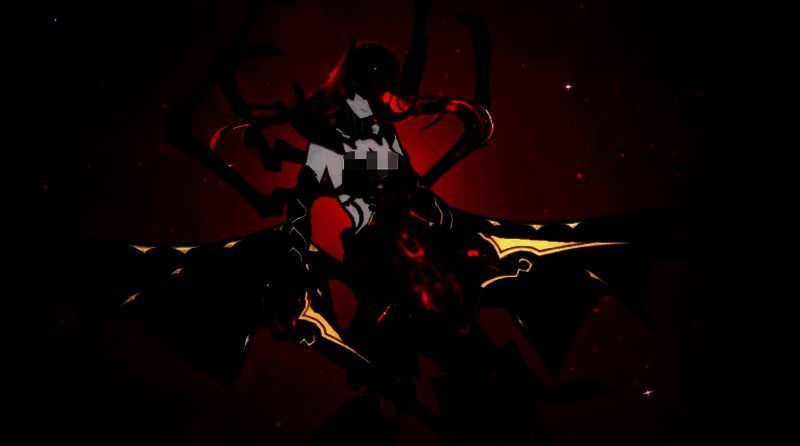 憎恶异魔扭曲变形，体表浮现无法识别的符文，周围空间扭曲