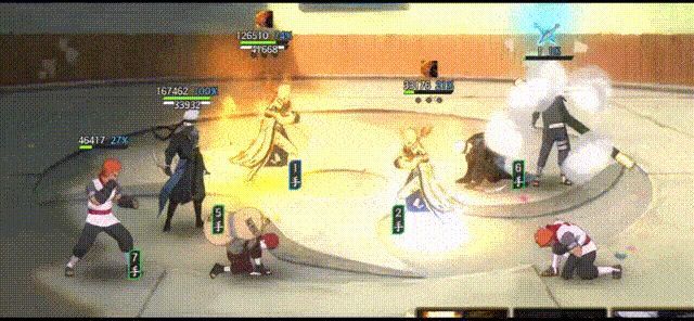 实战动画：卡卡西释放奥义击败敌方多名忍者，配合队友完成团灭