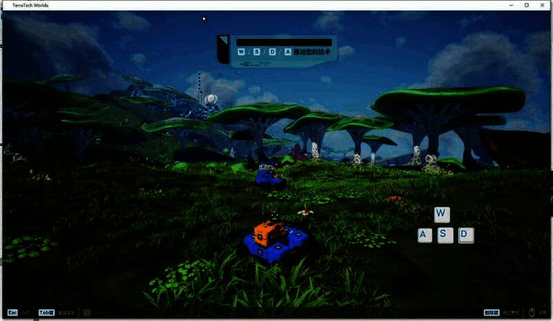 战斗场景，玩家与AI控制的机械敌人激烈交火