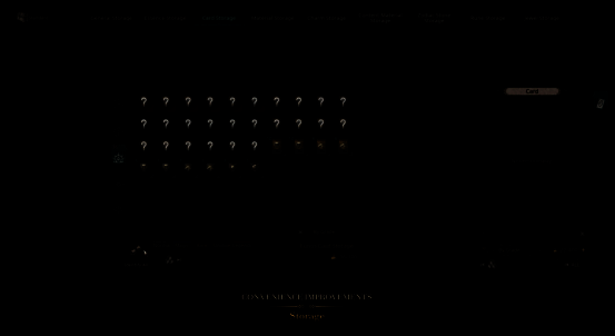 游戏内仓库与背包界面优化对比图，右侧显示新增的词条筛选下拉菜单与一键操作按钮