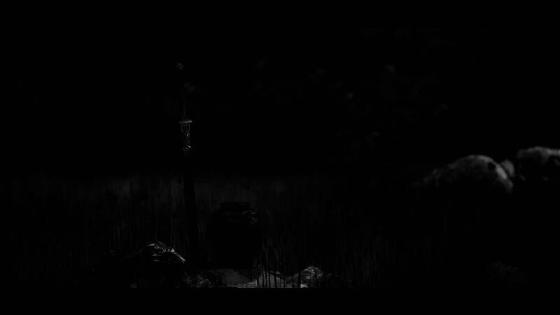 主角立于古风神殿前，身后雷光闪烁，氛围神秘庄严