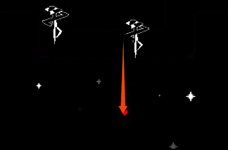 狭窄通道尽头的宝箱打开，第二块钥匙碎片静静躺在其中，周围漂浮着剪刀装饰