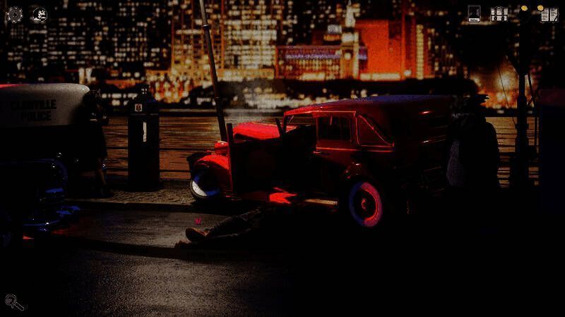 游戏对话界面截图，两名角色正在激烈对峙，对话气泡显示选项，界面风格复古且富有戏剧张力