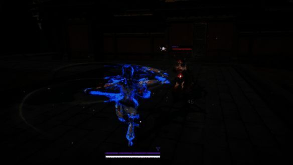 双戟“勾挂”与“勾旋斩”技能展示，角色旋转出戟，击退周围敌人并保持霸体状态