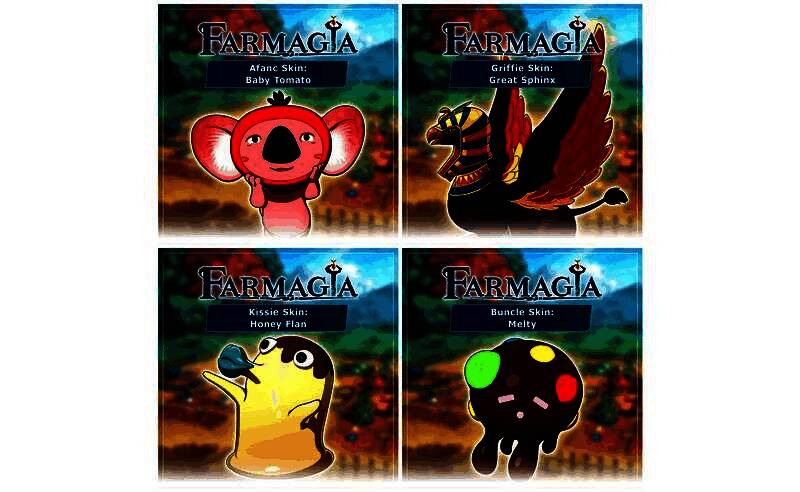 《魔农传记》游戏画面展示角色与魔物伙伴在田园风格场景中互动，背景充满奇幻色彩的农场与漂浮岛屿