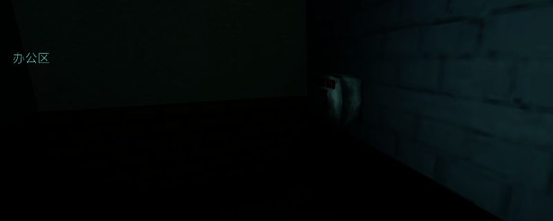 玩家角色在昏暗走廊中向右奔跑，地面散落破布，背景为废弃建筑内部场景