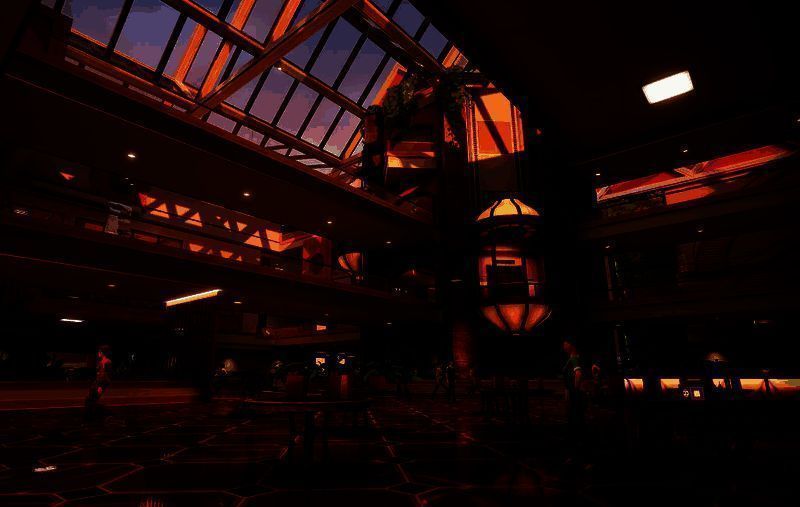 《Deceive Inc.》游戏画面，玩家扮演间谍在豪华宴会中潜行，周围人群熙攘，角色手持高科技设备准备执行任务