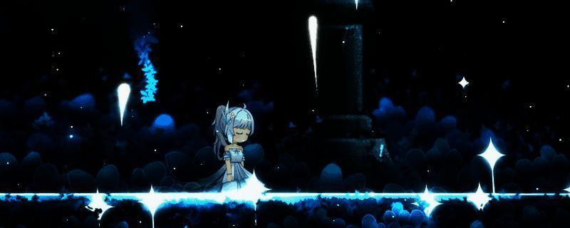 游戏中角色在神秘洞穴内发现发光宝箱的场景，周围环绕符文阵列，氛围神秘