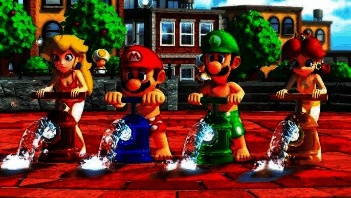 Fami通最新一周日本游戏销量排行榜榜单截图，显示《超级马力欧派对 空前盛会》位居榜首